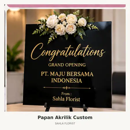 Papan Bunga Akrilik Plaza Indonesia